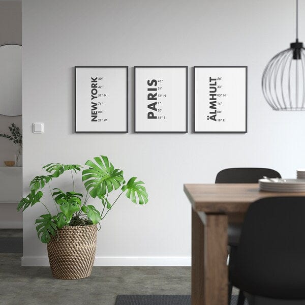 Ikea BILD - Poster, coordinates, Paris,40x50 cm