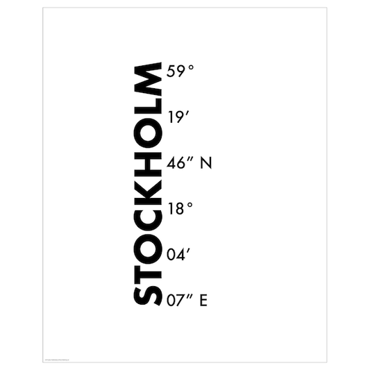 Ikea BILD - Poster, coordinates, Stockholm,40x50 cm