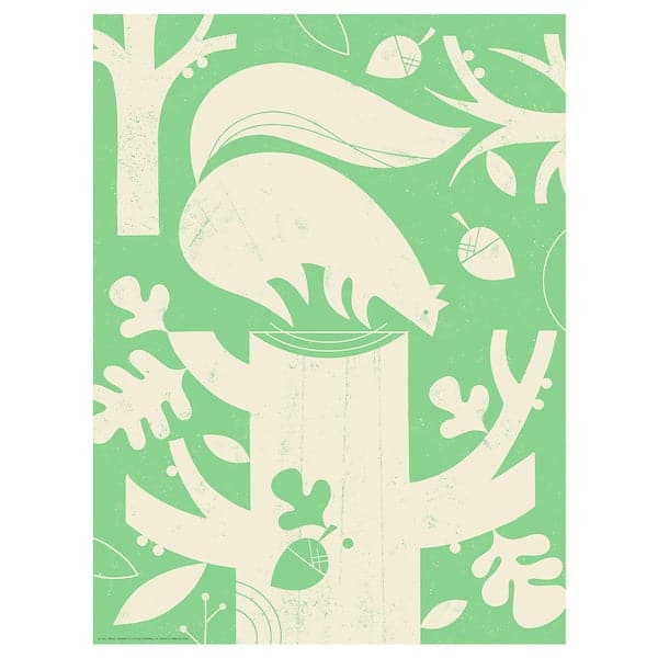 Ikea BILD - Poster, Woodland creatures 1, 30x40 cm