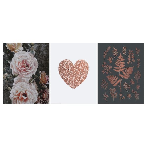 BILD Poster - Hearts 30x40 cm , 30x40 cm