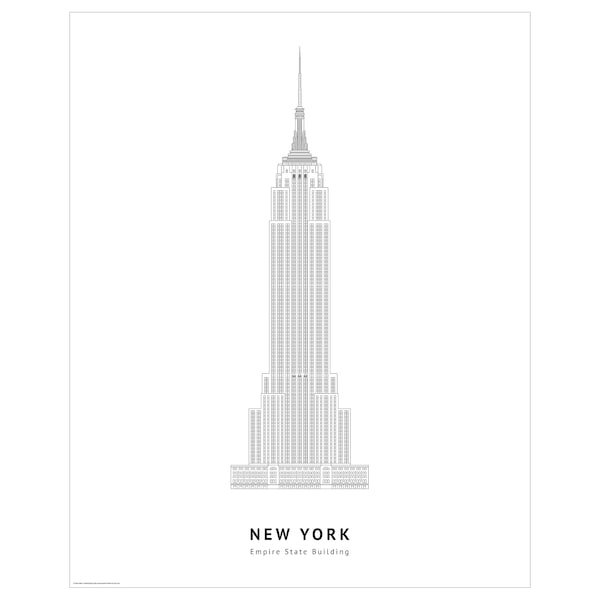 BILD - Poster, Empire State Building, New York,40x50 cm - best price from Maltashopper.com 40581704