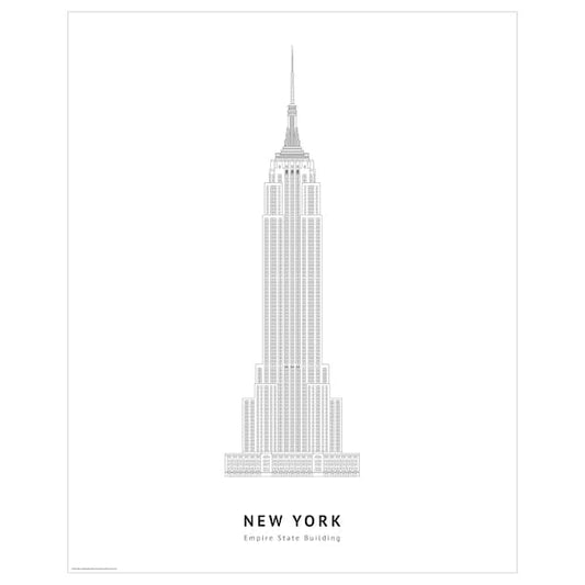 Ikea BILD - Poster, Empire State Building, New York,40x50 cm