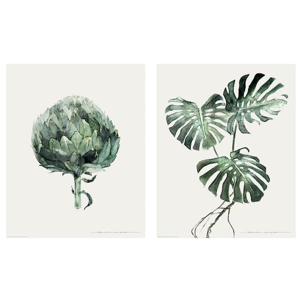 Ikea BILD Poster - green leaves 40x50 cm , 40x50 cm