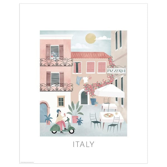 Ikea BILD - Poster, illustration, Italy,40x50 cm
