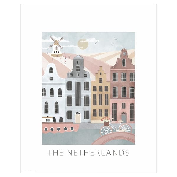 Ikea BILD - Poster, illustration, Holland,40x50 cm