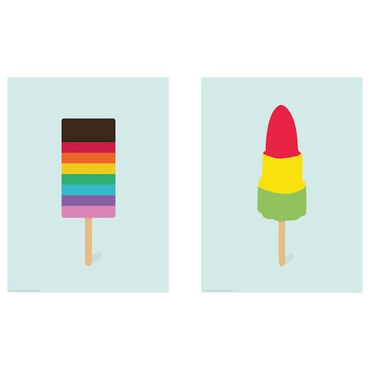 Ikea BILD - Poster, Lollipops I, 30x40 cm
