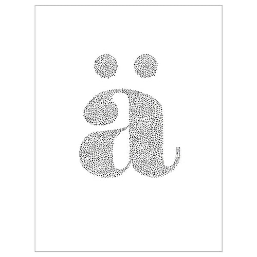 BILD poster, Dotted letter, 30x40 cm