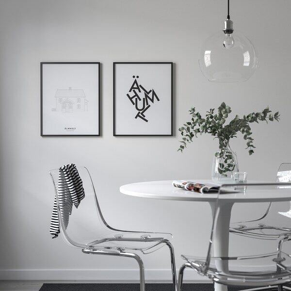 Ikea BILD - Poster, scattered letters, Älmhult,40x50 cm