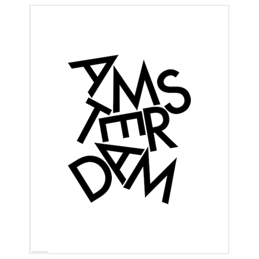 Ikea BILD - Poster, scattered letters, Amsterdam,40x50 cm