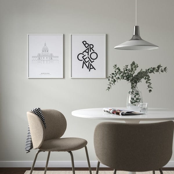 Ikea BILD - Poster, scattered letters, Barcelona,40x50 cm