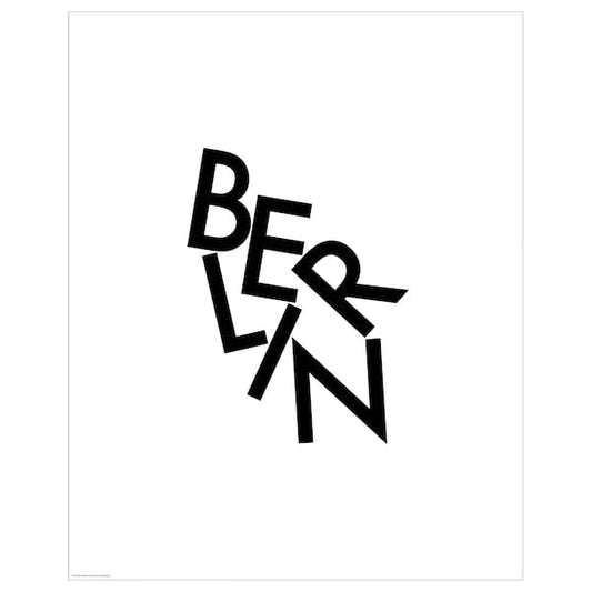 Ikea BILD - Poster, scattered letters, Berlin,40x50 cm