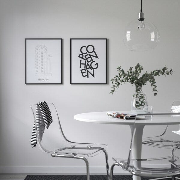 Ikea BILD - Poster, scattered letters, Copenhagen,40x50 cm