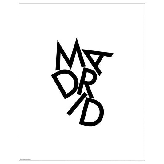 Ikea BILD - Poster, scattered letters, Madrid,40x50 cm