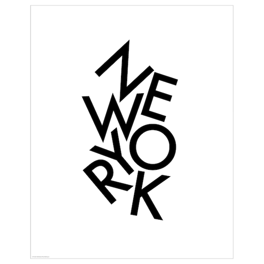 Ikea BILD - Poster, scattered letters, New York,40x50 cm