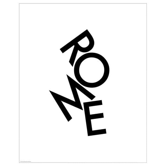 Ikea BILD - Poster, scattered letters, Rome,40x50 cm