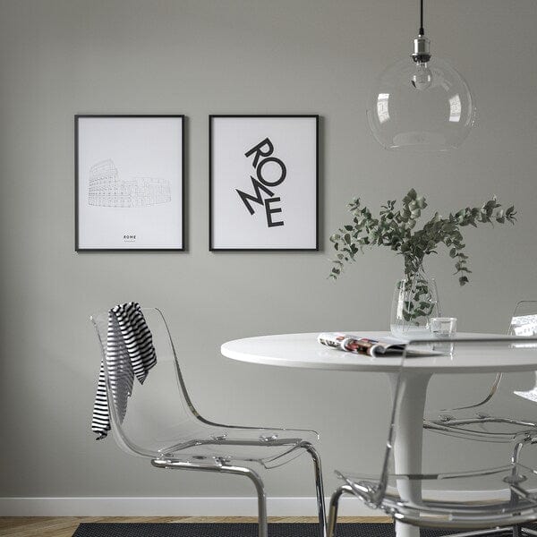 Ikea BILD - Poster, scattered letters, Rome,40x50 cm