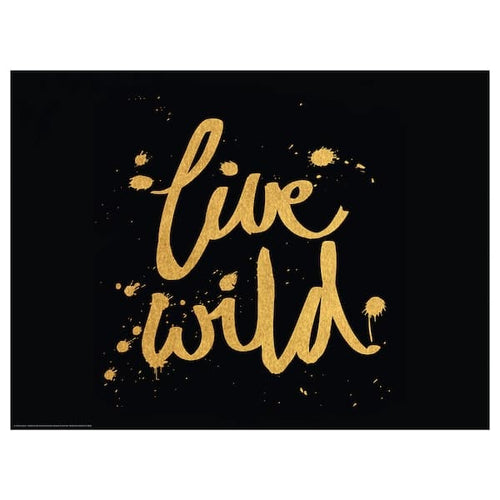 BILD poster, Live Wild, 40x30 cm