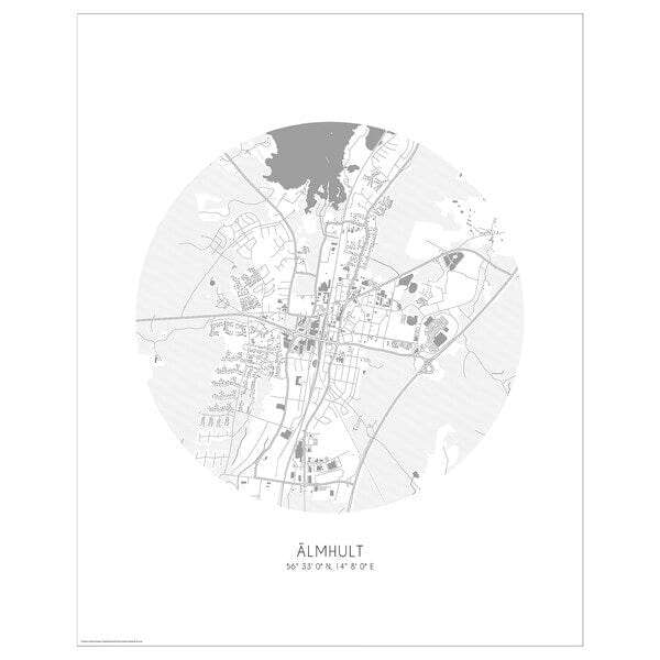 Ikea BILD - Poster, map, Älmhult,40x50 cm