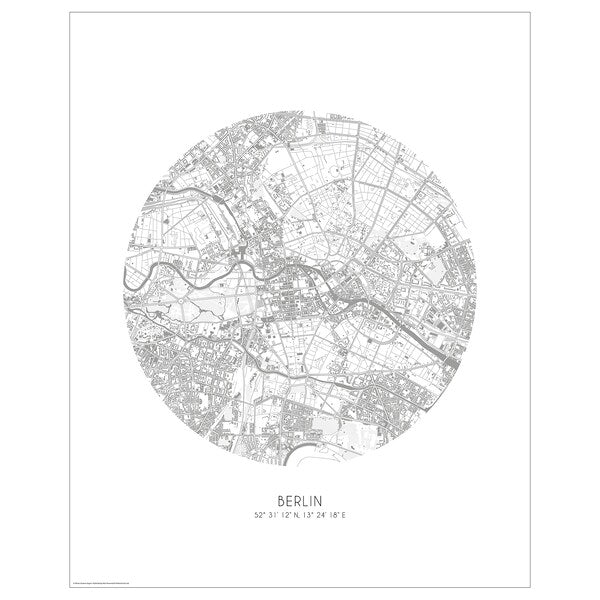 BILD - Poster, map, Berlin,40x50 cm