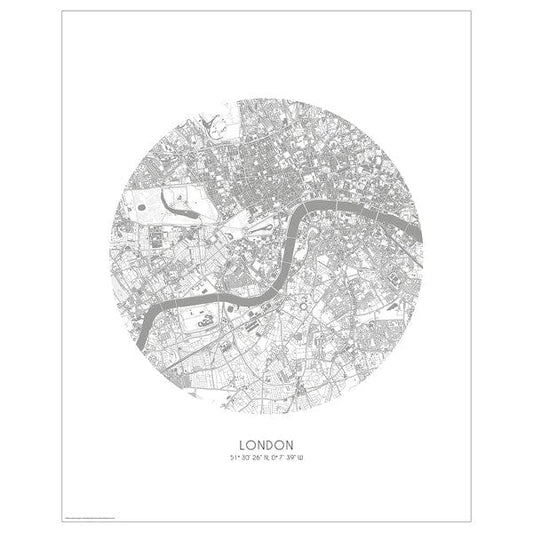 Ikea BILD - Poster, map, London,40x50 cm