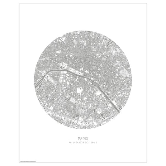 Ikea BILD - Poster, map, Paris,40x50 cm