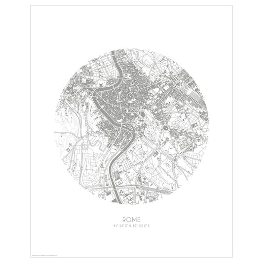 Ikea BILD - Poster, map, Rome,40x50 cm