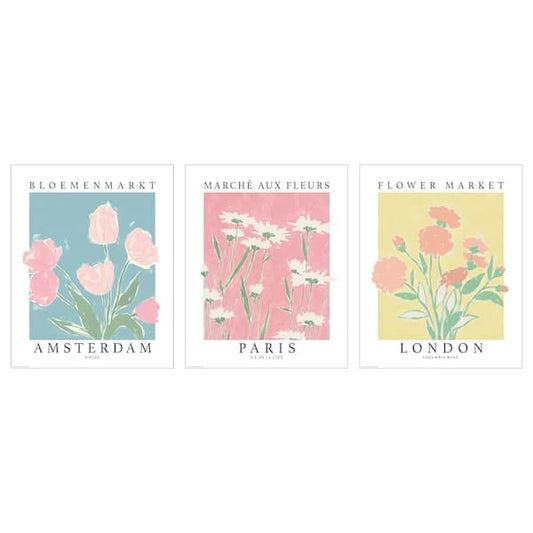 BILD - Poster, flower markets, , 40x50 cm - best price from Maltashopper.com 50554936