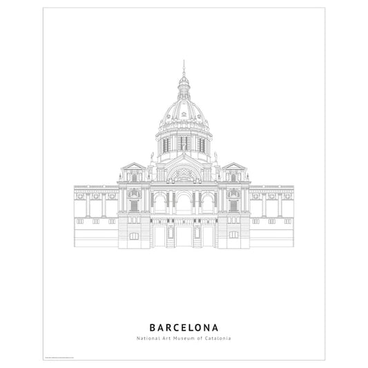 Ikea BILD - Poster, National Art Museum, Barcelona,40x50 cm