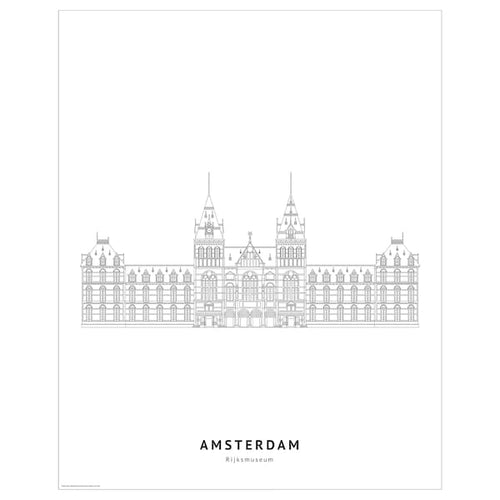 BILD - Poster, Rijksmuseum, Amsterdam,40x50 cm