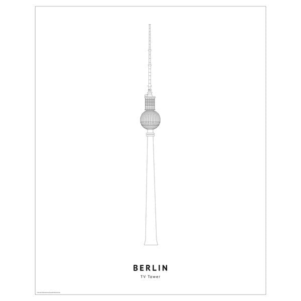 Ikea BILD - Poster, Television Tower, Berlin,40x50 cm