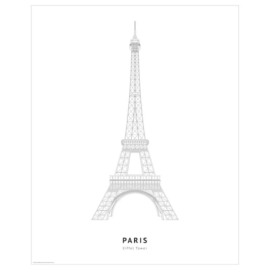 Ikea BILD - Poster, Eiffel Tower, Paris,40x50 cm