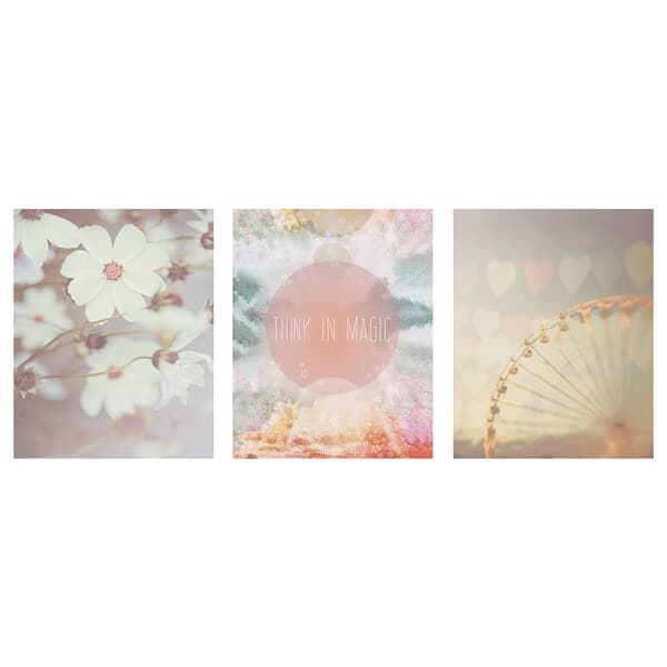 Ikea BILD - Poster, A pink world, 40x50 cm