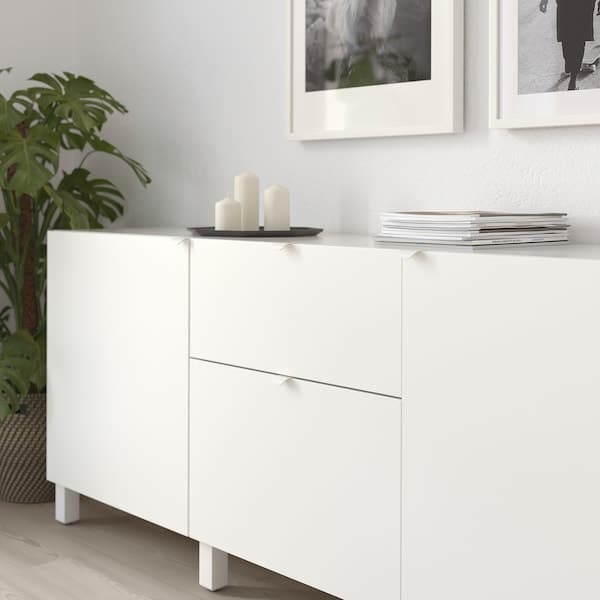 Ikea BILLSBRO - Handle, white, 40 mm