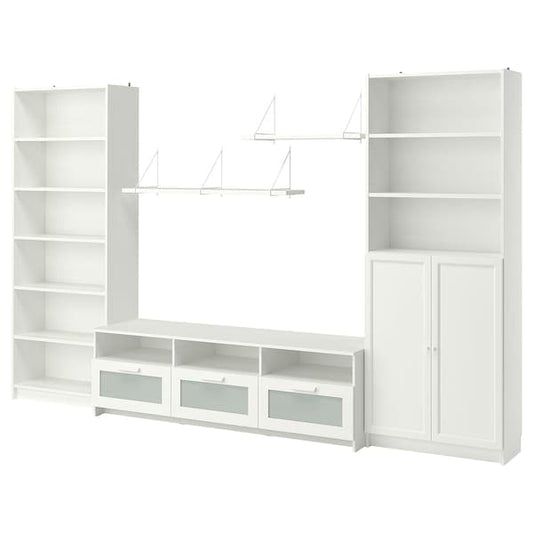 Ikea BILLY / BRIMNES - TV combination, white, 340x41x202 cm