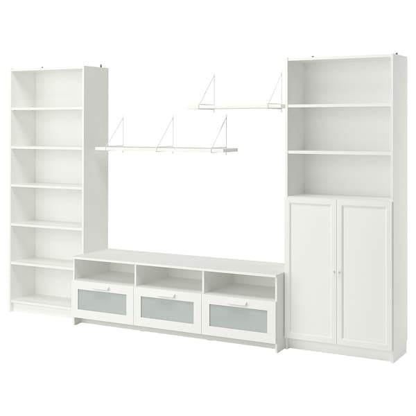 Ikea BILLY / BRIMNES - TV combination, white, 340x41x202 cm