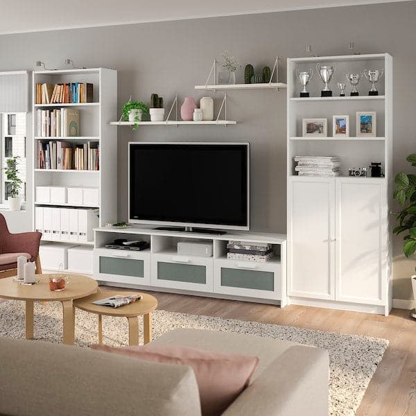 Ikea BILLY / BRIMNES - TV combination, white, 340x41x202 cm