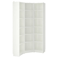 BILLY - Bookcase combination/crnr solution, white, 95/95x28x202 cm - best price from Maltashopper.com 99395936