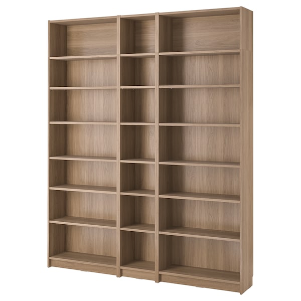 BILLY - Bookcase comb with extension units, oak effect, 200x28x237 cm - best price from Maltashopper.com 89483537