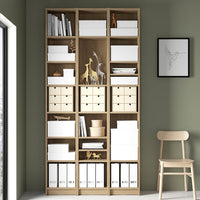BILLY - Bookcase comb with extension units, oak effect, 120x28x237 cm - best price from Maltashopper.com 89483392