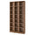 BILLY - BILLY Bookcase comb with extension units, brown walnut effect, 120x28x237 cm