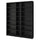 BILLY - BILLY Bookcase comb with extension units, black oak effect, 200x28x237 cm