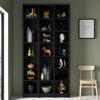 BILLY - Bookcase comb with extension units, black oak effect, 120x28x237 cm