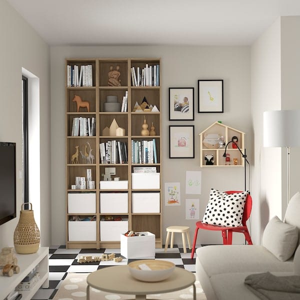 Ikea BILLY - Height extension unit, oak effect, 40x28x35 cm