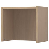 BILLY height extension unit, white stained oak veneer, 40x28x35 cm