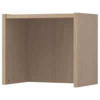 BILLY height extension unit, white stained oak veneer, 40x28x35 cm