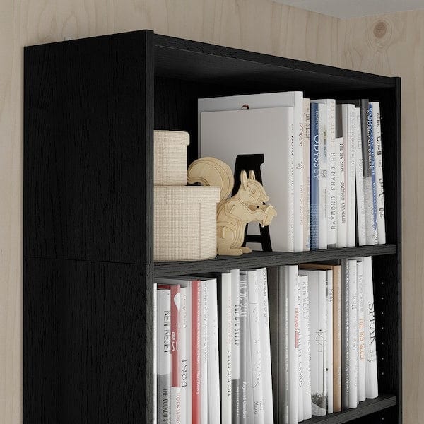 Ikea BILLY - Height extension unit, black oak effect, 80x28x35 cm
