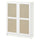 BILLY / HÖGADAL - BILLY / HÖGADAL Bookcase with doors, white, 80x30x106 cm