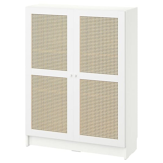 Ikea BILLY / HÖGADAL - Bookcase with doors, white, 80x30x106 cm
