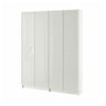 BILLY / HÖGBO bookcase combination w glass doors, white, 160x202 cm