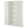 BILLY / HÖGBO - BILLY / HÖGBO Bookcase combination w glass doors, white, 160x202 cm